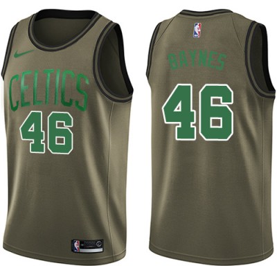 Nike Boston Celtics #46 Aron Baynes Green Salute to Service Youth NBA Swingman Jersey